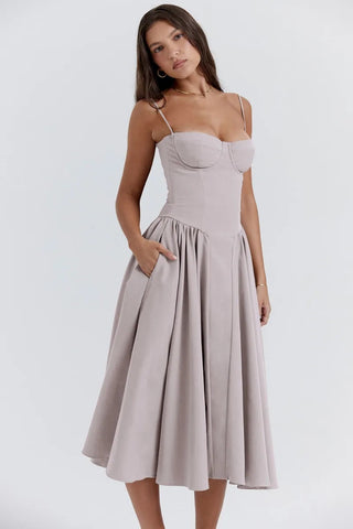 Midikleid für Damen - Elegantes Abendkleid für Hochzeiten und Partys