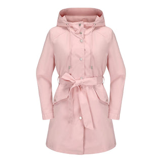 Carmen Regenjacke -  Wasserfeste Lange Damen Jacke mit Kapuze