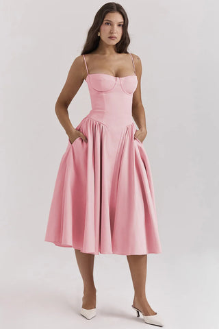 Midikleid für Damen - Elegantes Abendkleid für Hochzeiten und Partys