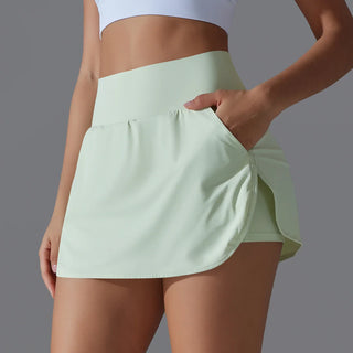 2-in-1 Sportrock - Schnelltrocknende Gym Short für Damen