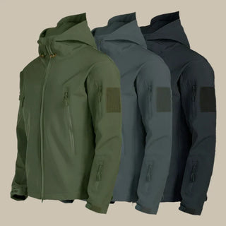 Rivelo Softshell-Jacke | Hooded Bomber Winddicht und Wasserabweisend für Herren