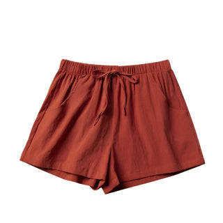 Shorts für Damen - Luftige Kurze Hose Mit Kordelzug für Sommer