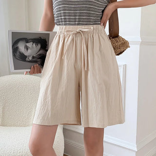 Shorts für Damen - Bequeme Kurze Hose Mit Kordelzug für Sommer