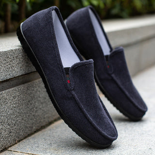 Halbschuhe für Herren - Bequeme Cord Loafers für den Sommer