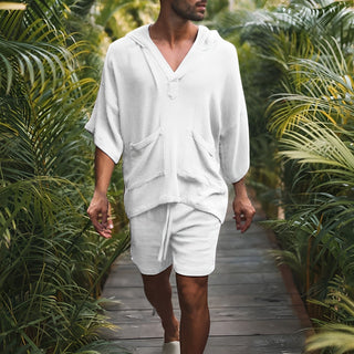 Ganti Zweiteiliges Sommer Set | Stylisches Boho Herren Bali Set mit übergroßem Hemd und passender Hose