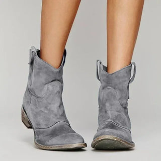 Western Stiefeletten - Bequeme Vintage Cowboy Stiefel für Damen