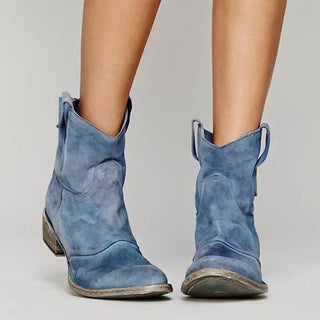 Western Stiefeletten - Bequeme Vintage Cowboy Stiefel für Damen