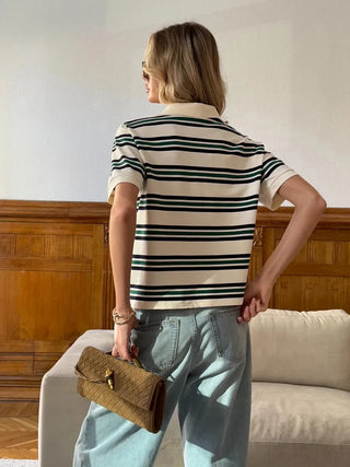 Klassisches Retro Polo mit Kragen für Damen