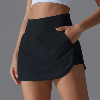 2-in-1 Sportrock - Schnelltrocknende Gym Short für Damen