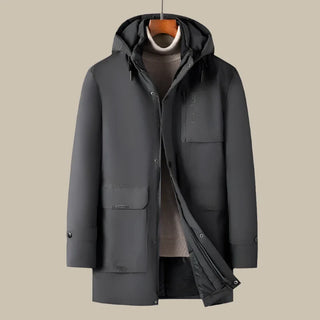 Selected Parka | Langer wasserdichter eleganter Wintermantel für Herren