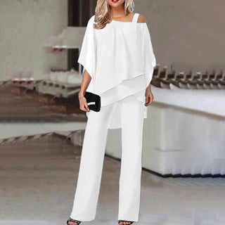 Zweiteiler - Elegantes Twin-Set mit Blusenshirt und Sommerhose