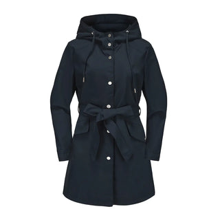 Carmen Regenjacke -  Wasserfeste Lange Damen Jacke mit Kapuze