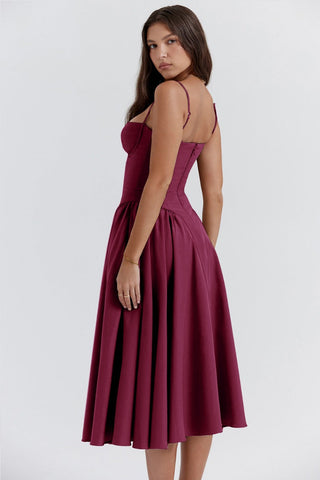 Midikleid für Damen - Elegantes Abendkleid für Hochzeiten und Partys
