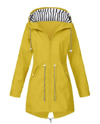 Viva Regenjacke -  Wasserfeste Lange Damen Jacke mit Kapuze