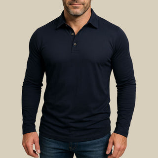 Langarm Poloshirt für Herren - Slim Fit Poloshirt für den Sommer