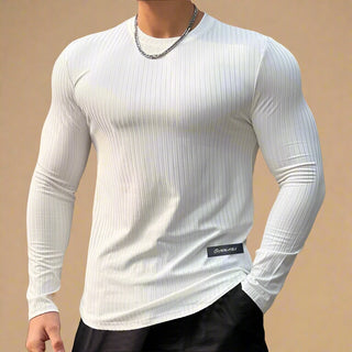 Ganti Sweater | Sportlicher Muscle Fit Longsleeve Pullover für Herren