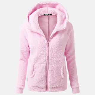 Fleecejacke - Warme Fleecejacke mit Kapuze für Damen