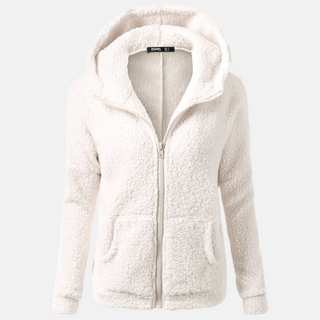Fleecejacke - Warme Fleecejacke mit Kapuze für Damen