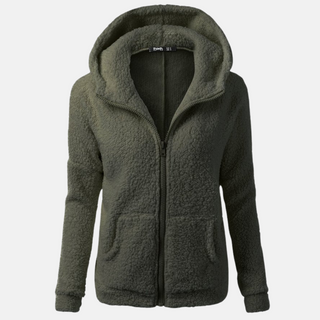 Fleecejacke - Warme Fleecejacke mit Kapuze für Damen