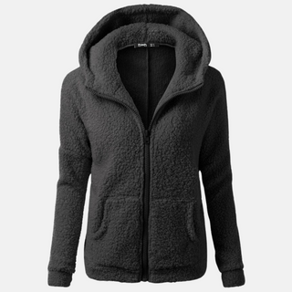 Fleecejacke - Warme Fleecejacke mit Kapuze für Damen