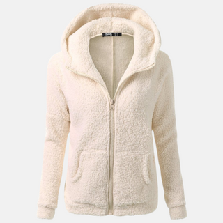 Fleecejacke - Warme Fleecejacke mit Kapuze für Damen