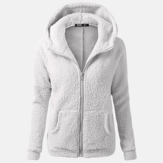 Fleecejacke - Warme Fleecejacke mit Kapuze für Damen