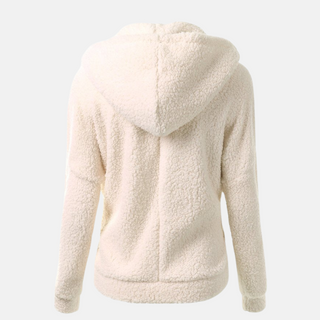 Fleecejacke - Warme Fleecejacke mit Kapuze für Damen