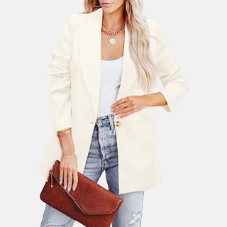 Blazer für den Herbst - Oversized Blazer mit Taschen für Damen