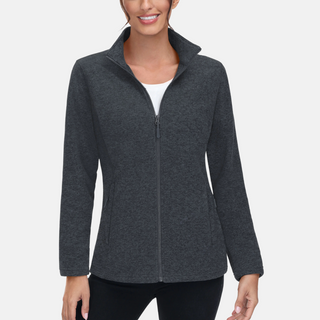 Fleecejacke - Sportliche Fleecejacke mit Kapuze für Damen