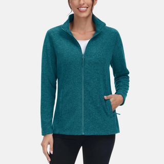 Fleecejacke - Sportliche Fleecejacke mit Kapuze für Damen