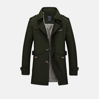 Trenchcoat für den Herbst - Stilvolle Lange Übergangsjacke für Herren