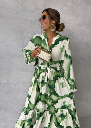 Sommerkleid für Damen - Elegantes Maxikleid mit Blumenmuster