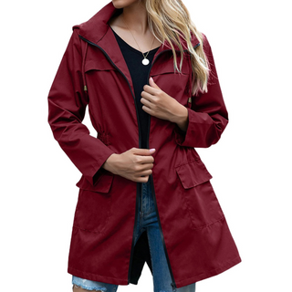 Regenjacke - Stilvolle Übergansjacke mit Kapuze