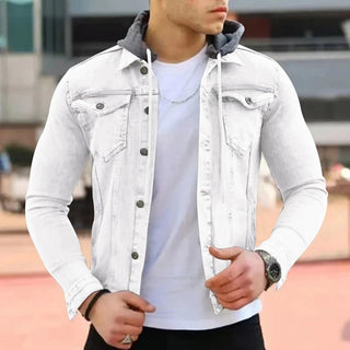 Hans Denim Jacke | Moderne Herren-Jeansjacke mit Kapuze