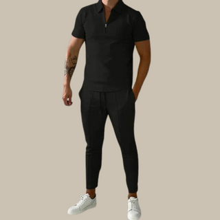 Zweiteiler für Herren - Stilvolles Sommerset mit Poloshirt und Jogger