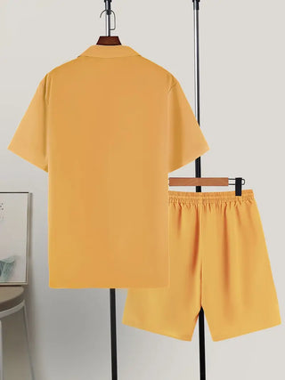 Zweiteiler für Herren - Twin Set mit Shirt und Sweat Short für den Sommer