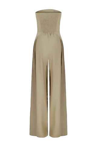 Jumpsuit - Trägerloser Jumpsuit Mit Weitem Hosenbein