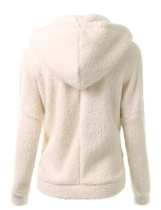 Fleecejacke - Warme Fleecejacke mit Kapuze für Damen