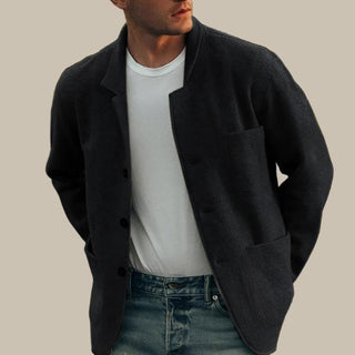 black casual blazer jacket for men