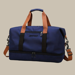 blaue XL Reisetasche/Wochenendtasche für Männer