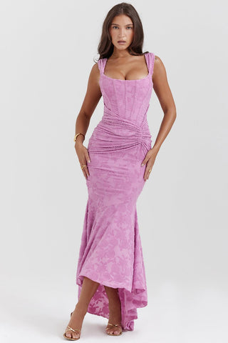 Abendkleid für Damen - Elegantes Midikleid mit Raffung für Hochzeiten