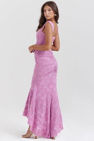 Abendkleid für Damen - Elegantes Midikleid mit Raffung für Hochzeiten