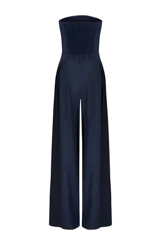 Jumpsuit - Trägerloser Jumpsuit Mit Weitem Hosenbein