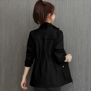 Regenjacke - Wasserdichte Übergansjacke mit Stehkragen für Damen