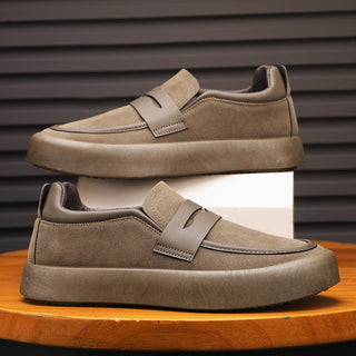 Halbschuhe für Herren - Bequeme Wildleder Slip-on Sneaker für Sommer