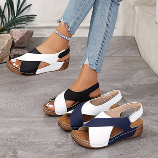 Sandaletten für Damen - Bequeme Sommerschuhe mit Klettverschluss