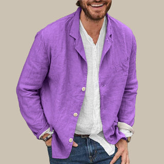 Sakko für Herren - Eleganter italienischer Leinen-Optik Sommerjacke