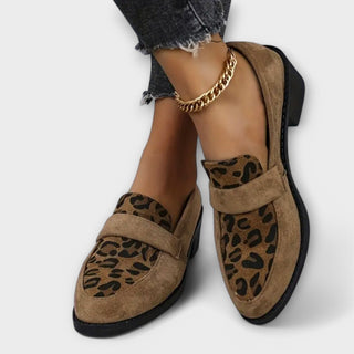 Halbschuhe für Damen - Elegante Loafers mit Absatz für Sommer