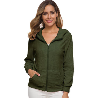 Fleecejacke - Warme Fleecejacke mit Kapuze für Damen