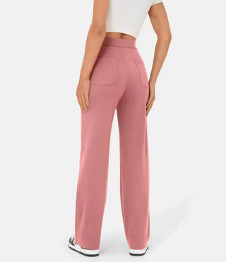 Palazzo Hose für Damen - Luftiges weite Hose mit Knopfleiste für Sommer
